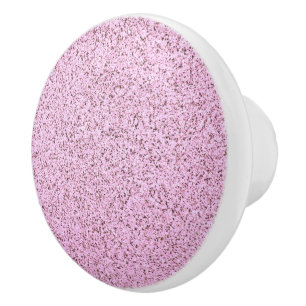 Pomo De Cerámica Textura de hormigón rosa pastel