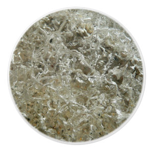 Pomo De Cerámica Textura De La Naturaleza Del Resumen De Hielo Glac