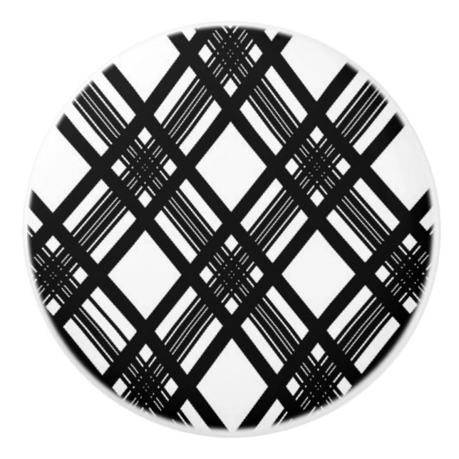 Pomo De Cerámica Textura de las rayas (Anverso)