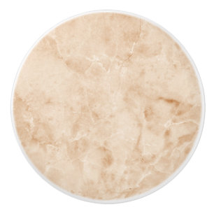 Pomo De Cerámica Textura de mármol cremoso