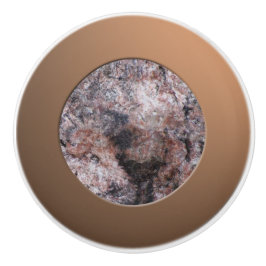 Pomo De Cerámica Textura de rock rosado geológico