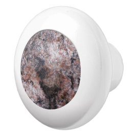 Pomo De Cerámica Textura de rock rosado geológico