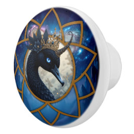 Pomo De Cerámica The Swan Who Guards the Moon. 