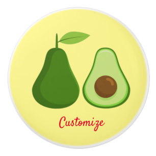 Pomo De Cerámica Thunder_Cove de diseño de aguacates