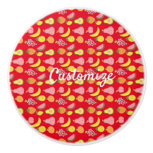 Pomo De Cerámica Thunder_Cove de la colección de frutas variadas