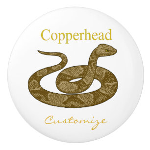 Pomo De Cerámica Thunder_Cove de serpiente de copo enrollado