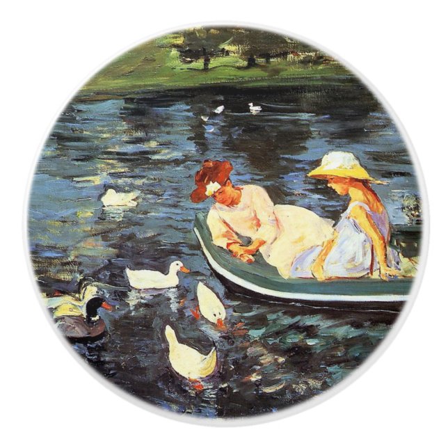 Pomo De Cerámica Tiempo de verano (por Mary Cassatt) (Anverso)