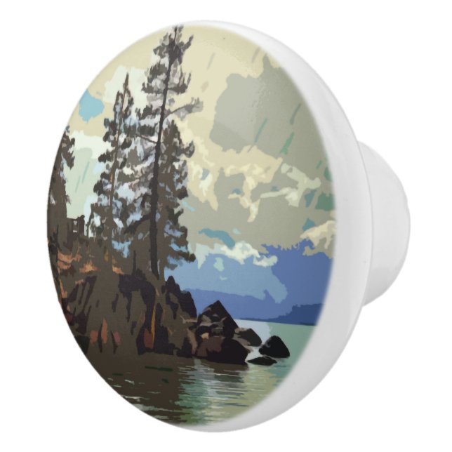 Pomo De Cerámica Tira cerámica del lago Tahoe (Derecha)