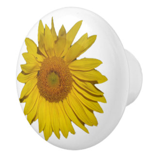 Pomo De Cerámica Tira de cajón - Flor de girasol