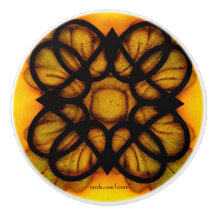 Tira de cerámica del botón negro