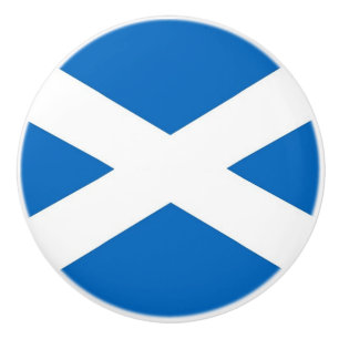 Pomo De Cerámica Tira de perilla cerámica con bandera de Escocia, R