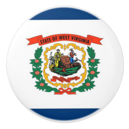 Pomo De Cerámica Tira de perilla cerámica con bandera del estado de