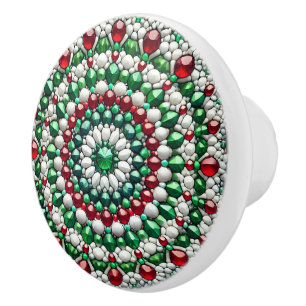 Pomo De Cerámica Tira de perilla de cerámica con colores italianos
