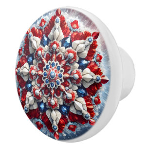 Pomo De Cerámica Tira de perilla de cerámica con colores noruegos