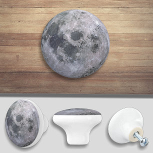 Pomo De Cerámica Tira del armario de la puerta de la luna