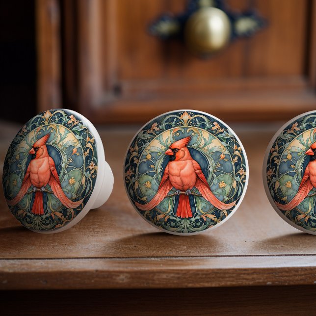 Pomo De Cerámica Tira del botón cerámico del cardenal de Regal (Subido por el creador)