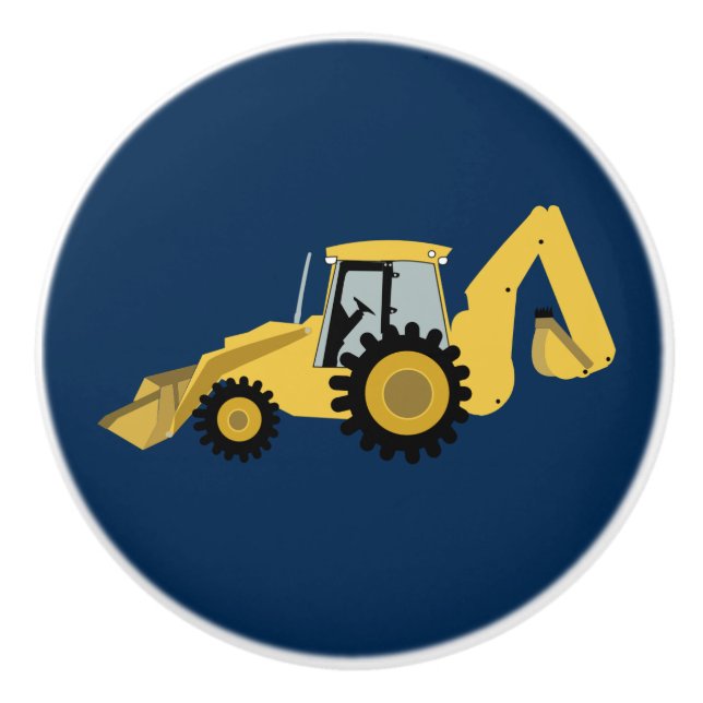 Pomo De Cerámica Tira del cajón trasero de construcción (Anverso)