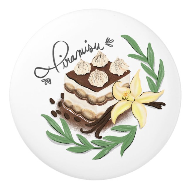 Pomo De Cerámica Tiramisú (Anverso)