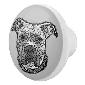 Pomo De Cerámica Tiras de cajón de cerámica Pitbull