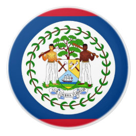 Pomo De Cerámica Tiras de cerámica con bandera de Belice