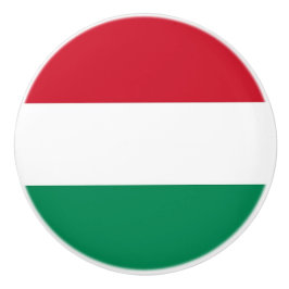 Pomo De Cerámica Tiras de cerámica con bandera de Hungría