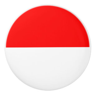 Pomo De Cerámica Tiras de cerámica con bandera de Indonesia