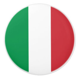 Pomo De Cerámica Tiras de cerámica con bandera de Italia