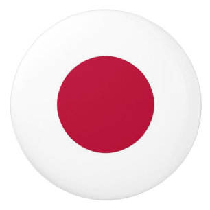 Pomo De Cerámica Tiras de cerámica con bandera de Japón