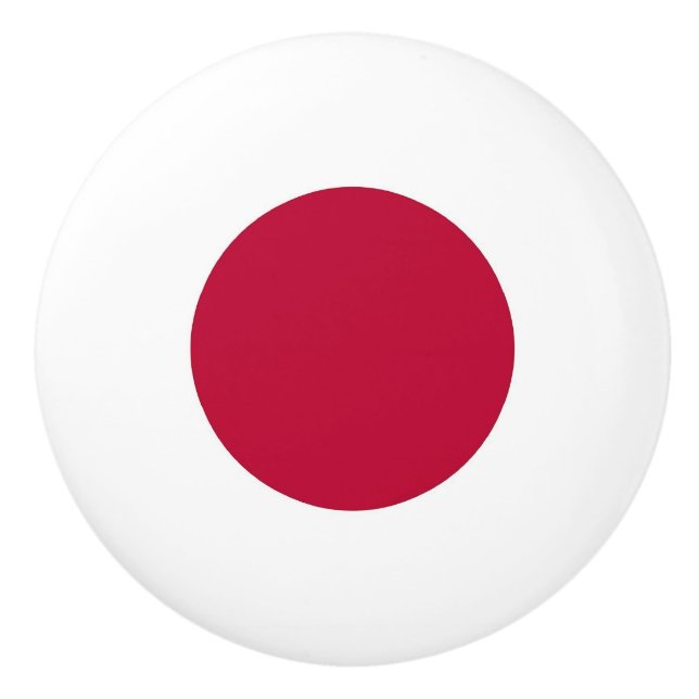 Pomo De Cerámica Tiras de cerámica con bandera de Japón (Anverso)