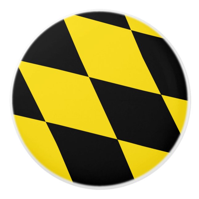 Pomo De Cerámica Tiras de cerámica con bandera de Múnich (Anverso)