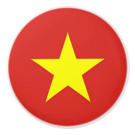 Pomo De Cerámica Tiras de cerámica con bandera de Vietnam