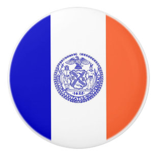 Pomo De Cerámica Tiras de perilla de cerámica con bandera de la ciu