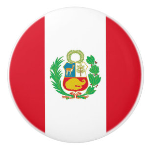 Pomo De Cerámica Tirón de cerámica del botón con la bandera de P