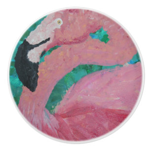 Pomo De Cerámica Tirón de cerámica del cajón - "flamenco "