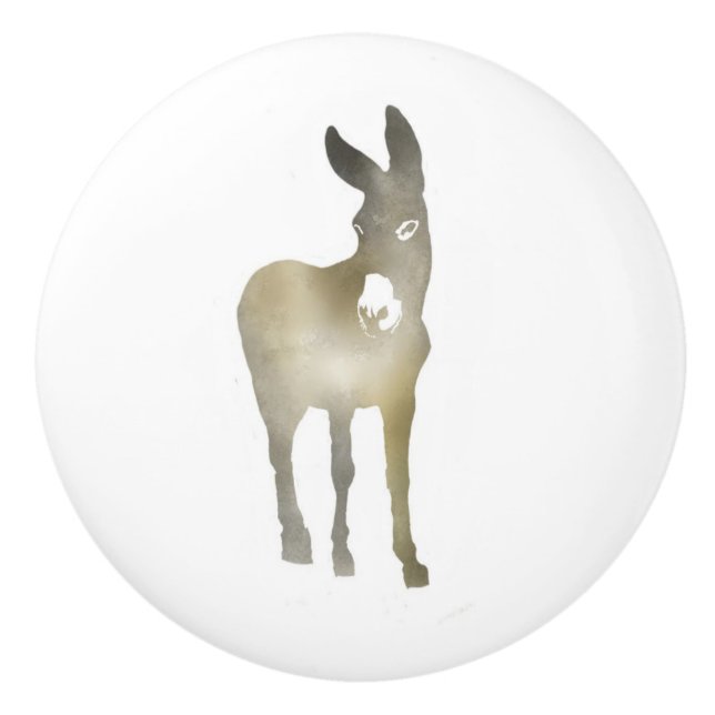 Pomo De Cerámica Tirón del cajón del burro de la pendiente (Anverso)