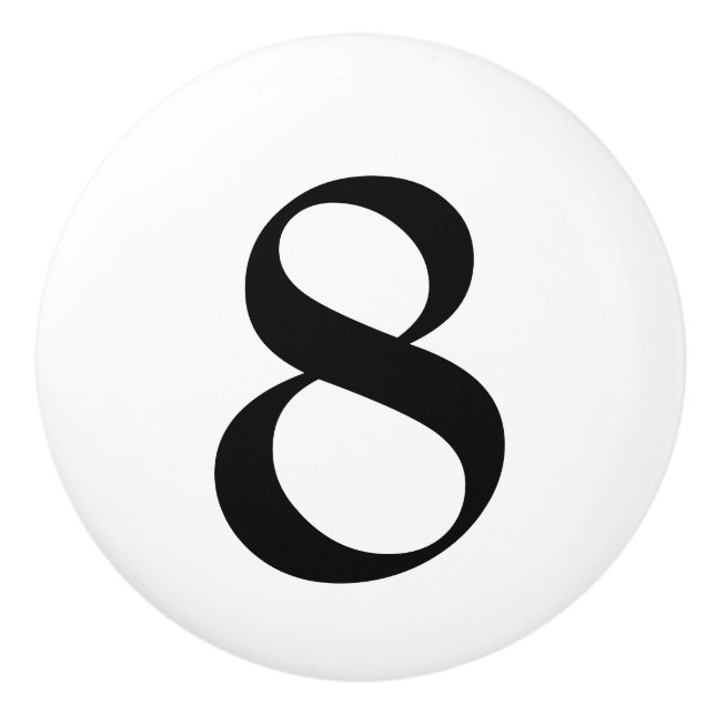 Pomo De Cerámica Tirones numerados del cajón (Anverso)