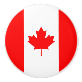 Pomo De Cerámica Tiros de perilla de cerámica con bandera de Canadá