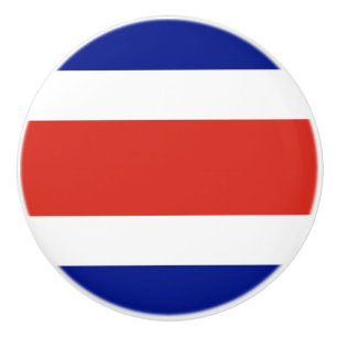 Pomo De Cerámica Tiros de perilla de cerámica con bandera de Costa 