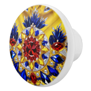 Pomo De Cerámica Tiros de perilla de cerámica con colores rumanos