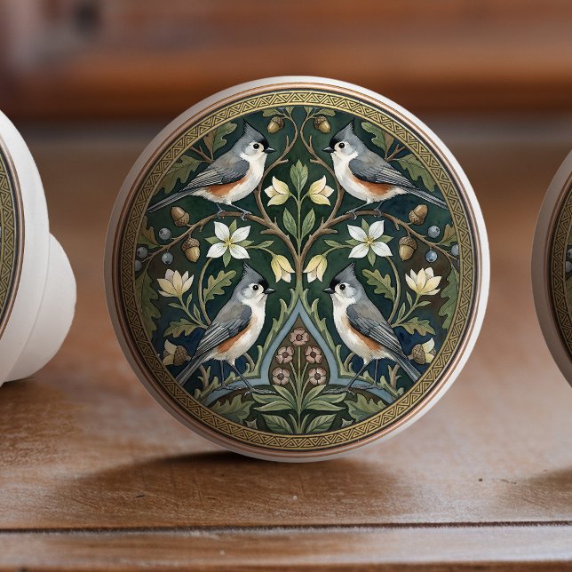 Pomo De Cerámica Titmouse Bird Ceramic Pull Knob (Subido por el creador)