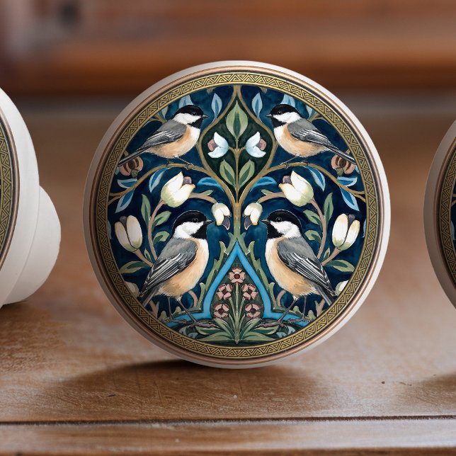 Pomo De Cerámica Titmouse Bird Ceramic Pull Knob (Subido por el creador)