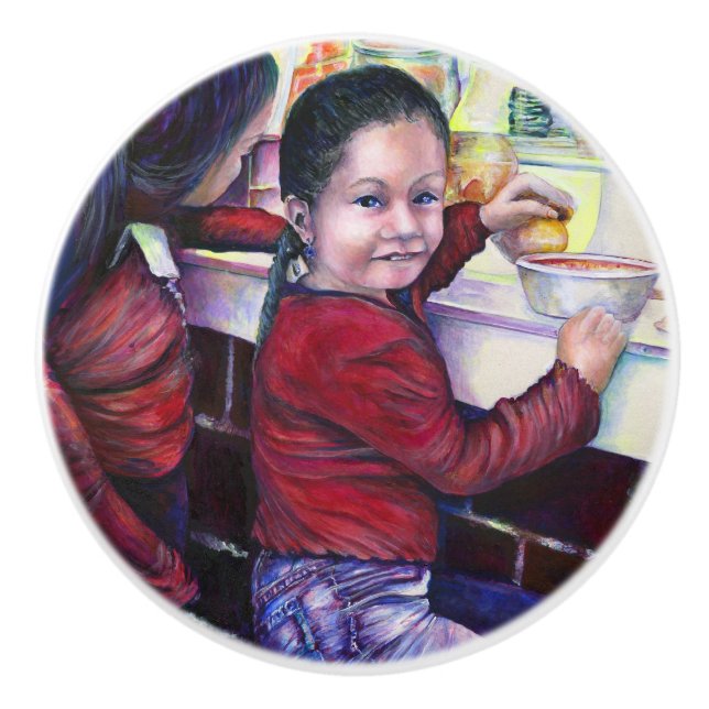 Pomo De Cerámica Todos los buenos Chicas tienen helado (Anverso)