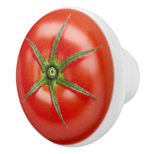 Pomo De Cerámica Tomate Rojo