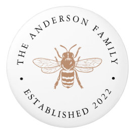 Pomo De Cerámica Topo | Ilustracion de abejas ventilado personaliza