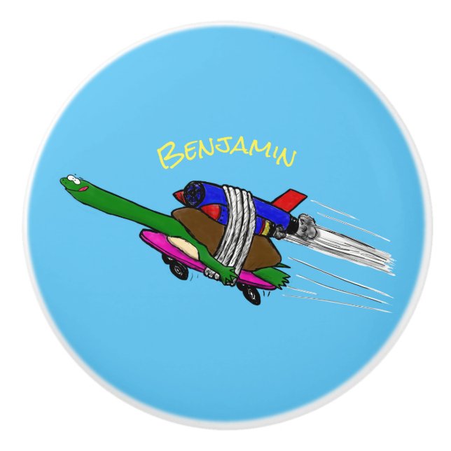 Pomo De Cerámica Tortuga voladora (Anverso)