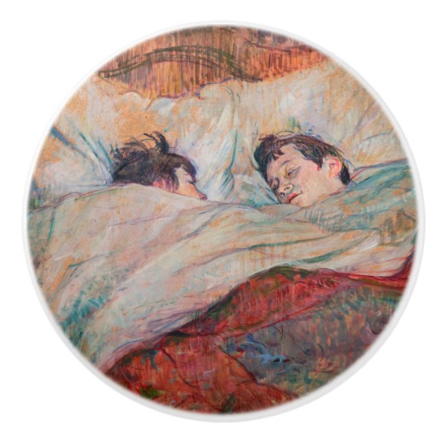 Pomo De Cerámica Toulouse-Lautrec - La cama (Anverso)