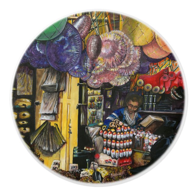 Pomo De Cerámica Tradiciones de comercio antiguo, Jerusalén (Anverso)