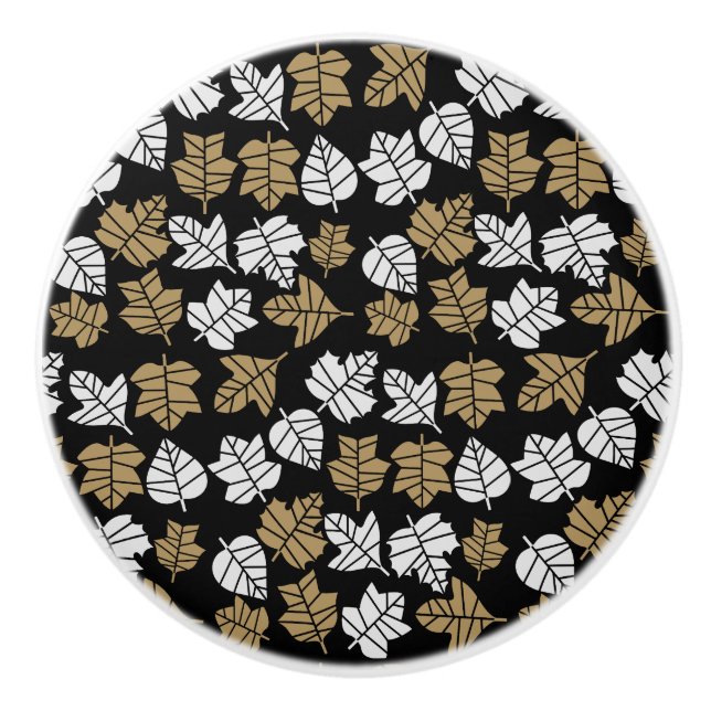 Pomo De Cerámica Transición de la naturaleza otoño-otoño (Anverso)