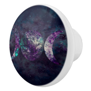 Pomo De Cerámica Triple diosa lunar Luna Universo