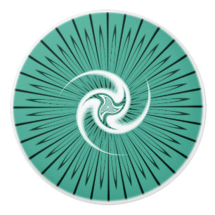 Pomo De Cerámica Triskelion Pagan Mandala